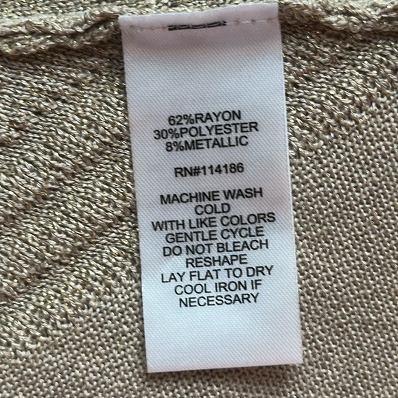 Shimmering Gold Women's Cardigan - Picture 12 of 14